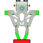 Support de plaque V PARTS noir Kawasaki ZX10R