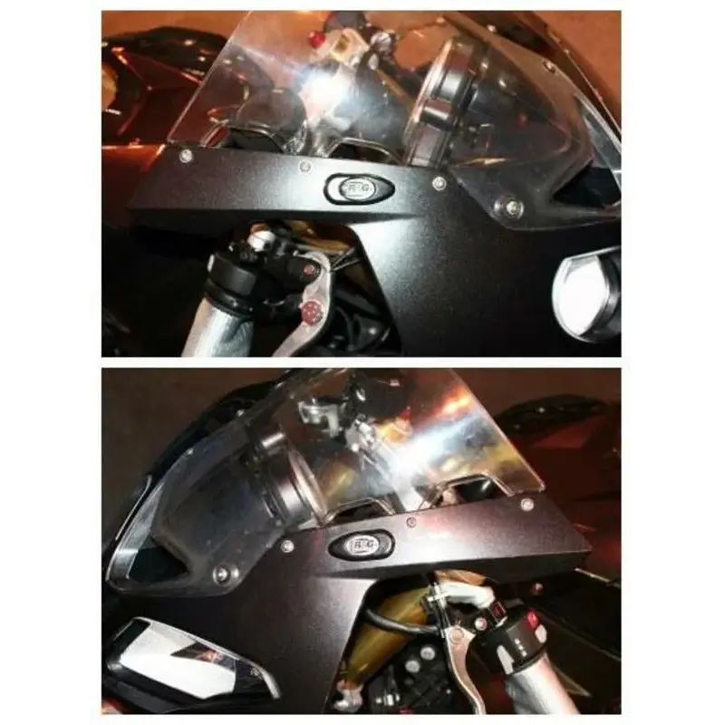 Caches orifice rétroviseur R&G RACING noir BMW S1000RR
