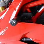 Tampons de protection R&amp;G RACING Aero noir sans percage Ducati Supersport