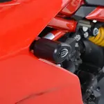 Tampons de protection R&amp;G RACING Aero noir sans percage Ducati Supersport