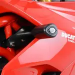 Tampons de protection R&amp;G RACING Aero noir sans percage Ducati Supersport