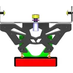 Support de plaque V PARTS noir Honda CB1000R