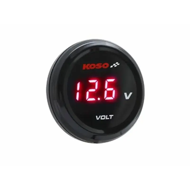 Voltmètre KOSO i-GEAR affichage rouge