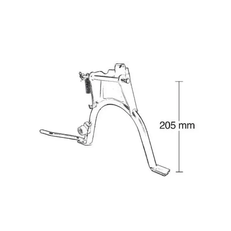 Béquille centrale BUZZETTI noir scooter 50cc APRILIA, MBK, YAMAHA, ITALJET