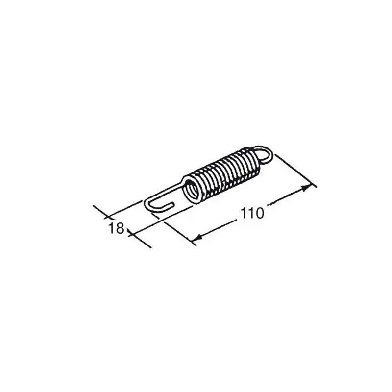 Jeu de 5 ressorts BUZZETTI 110x18mm pour béquille centrale 445910, 445909
