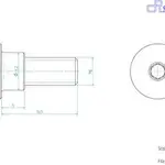 Vis LIGHTECH M6 X 16,5 Type 1018 Ergal rouge à l&#039;unité