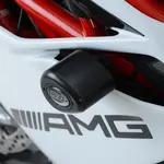 Tampons de protection R&amp;G RACING Aero noir (sans perçage) MV Agusta F4RC