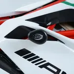 Tampons de protection R&amp;G RACING Aero noir (sans perçage) MV Agusta F4RC