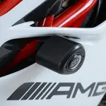 Tampons de protection R&amp;G RACING Aero noir (sans perçage) MV Agusta F4RC