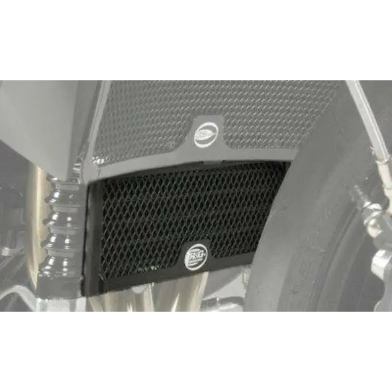 Protection de radiateur (huile) R&G RACING noir Triumph Speed 94/R / Speed Triple 1050/R