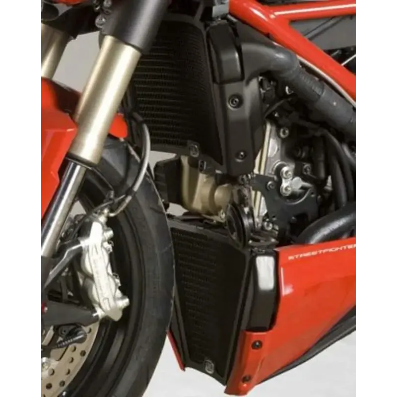 Protection de radiateur (eau & huile) R&G RACING noir Ducati Streetfighter 848