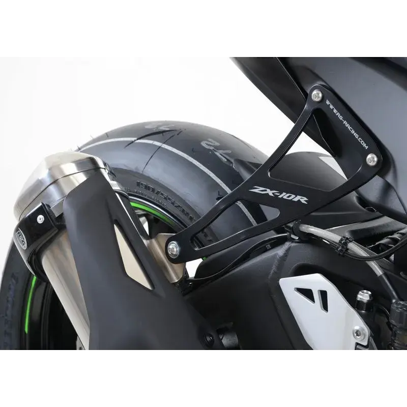 Patte de fixation silencieux R&G RACING noir Kawasaki ZX-10R