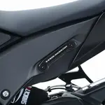 Cache-orifice R&amp;G RACING pour repose-pied arrière-gauche alu noir Kawasaki ZX-10R