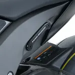 Cache-orifice R&amp;G RACING pour repose-pied arrière-gauche alu noir Kawasaki ZX-10R