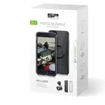 Pack complet SP-CONNECT Moto Bundle fixé sur guidon iPhone 8/7/6S/6