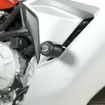 Tampons de protection R&amp;G RACING Aero noir MV Agusta