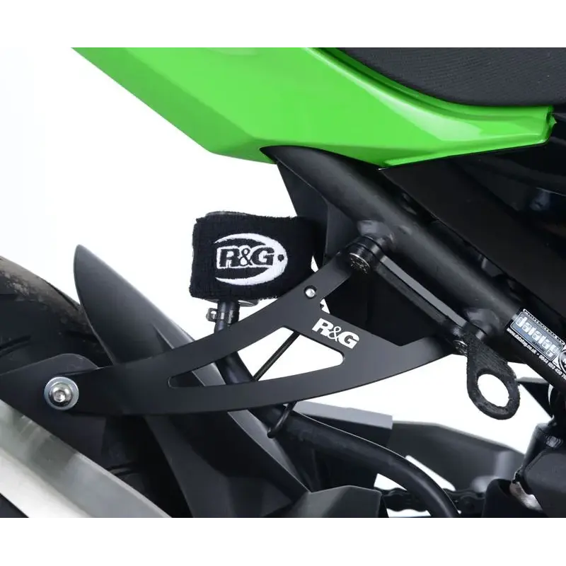 Patte de fixation de silencieux R&G RACING noir Kawasaki Ninja 400