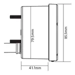 Compteur de vitesse KOSO D75 noir