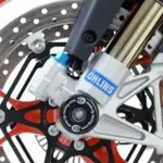 Protection de fourche R&amp;G Racing noir Aprilia Tuono V4