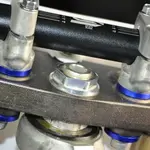 Douilles SCAR alu bleu Yamaha YZ250F