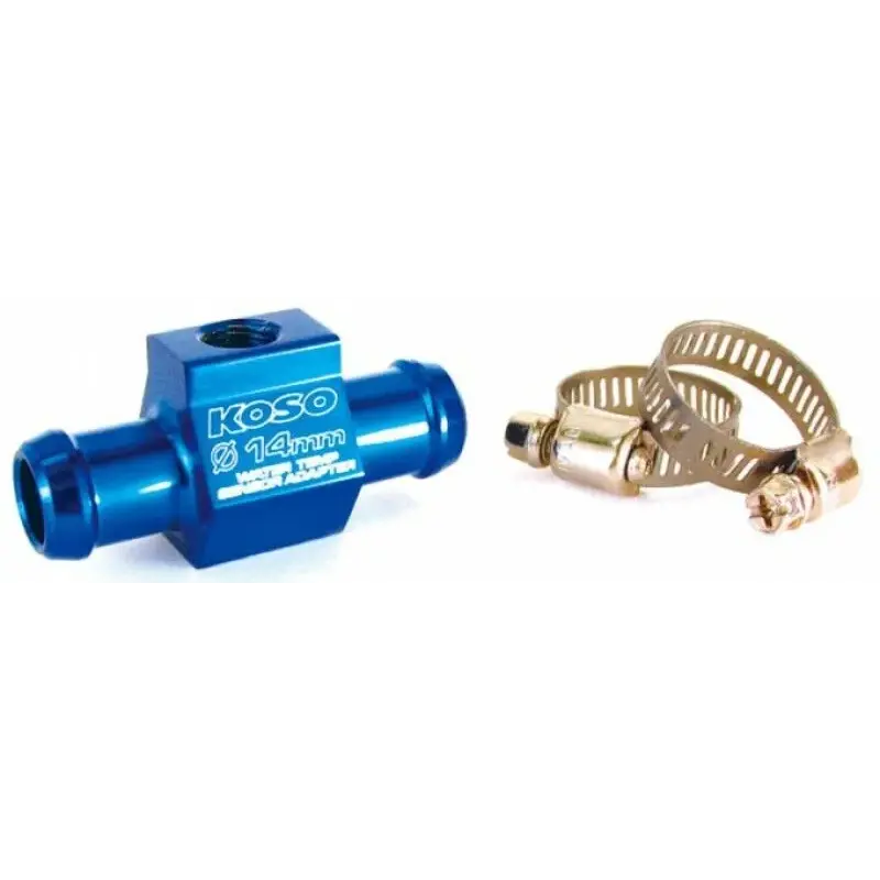Adaptateur sonde de températue d'eau Koso durite Ø14mm