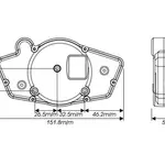 Compteur digital mutlifonctions Koso RX1N GP Style fond blanc universel