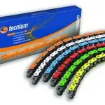 Chaine de transmission Tecnium 420 SV rouge fluo 140 maillons