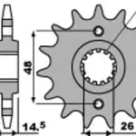 Pignon 18 dents PBR chaîne 530 Honda CB750F
