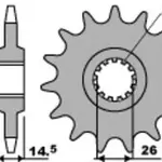 Pignon 15 dents PBR chaîne 630 Honda CB750KZ,FZ
