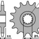 Pignon 17 dents PBR chaîne 530 Yamaha YZF1000R