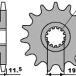 Pignon 16 dents PBR chaîne 428 Suzuki DR125S RAIDER