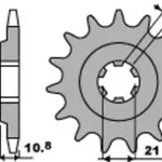 Pignon PBR 15 dents acier pas 530 type 331 Honda CB750