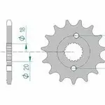 Pignon AFAM 15 dents acier type 20211 pas 420 HONDA CRF 150 R