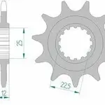 Pignon AFAM 10 dents acier type 97200 pas 520 GAS-GAS TXT 125