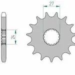 Pignon AFAM 16 dents acier type 22900 pas 530 SUZUKI GSX-R 1000