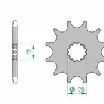 Pignon AFAM 11 dents acier type 40300 pas 520 BETA Evo 125