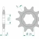 Pignon AFAM 10 dents acier type 94306 pas 520 SHERCO 0.8 Trials 0.8