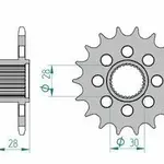 Pignon AFAM 18 dents acier type 37601 pas 525 APRILIA NA 850 Mana