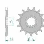 Pignon AFAM 15 dents acier type 28405 pas 525 KAWASAKI ZX 9 R ZX900