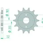 Pignon AFAM 13 dents acier type 20320 pas 520 HONDA CBF 250