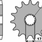 Pignon PBR 12 dents acier pas 520 type 440 Gas Gas EC125 Racing