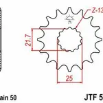 Pignon JT SPROCKETS 14 dents acier pas 530 type 566