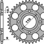 Couronne PBR 36 dents acier standard pas 520 type 247