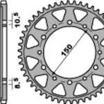 Couronne PBR 46 dents acier standard pas 530 type 860