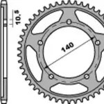 Couronne PBR 41 dents acier standard pas 525 type 4398