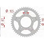 Couronne AFAM 45 dents acier pas 525 type 14404 Suzuki GSF400 Bandit