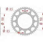 Couronne AFAM 41 dents acier pas 520 type 12323