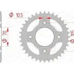Couronne AFAM 36 dents acier pas 530 type 10401 Honda