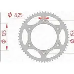 Couronne AFAM 54 dents acier pas 428 type 10228