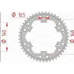 Couronne AFAM 41 dents acier pas 525 type 92635 BMW
